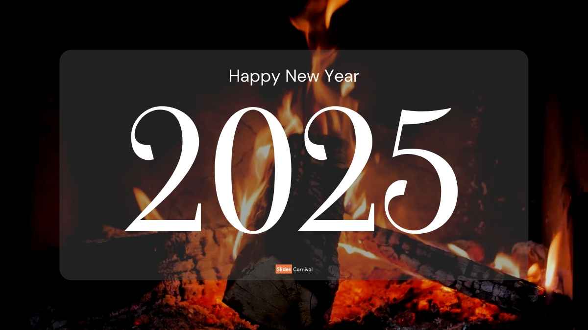 Simple New Year Greeting Video Slides - slide 4