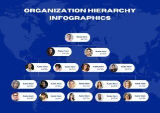 Simple Organization Hierarchy Infographics