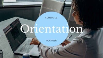 Simple Orientation Schedule Planner