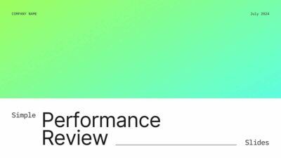 Simple Performance Review Slides