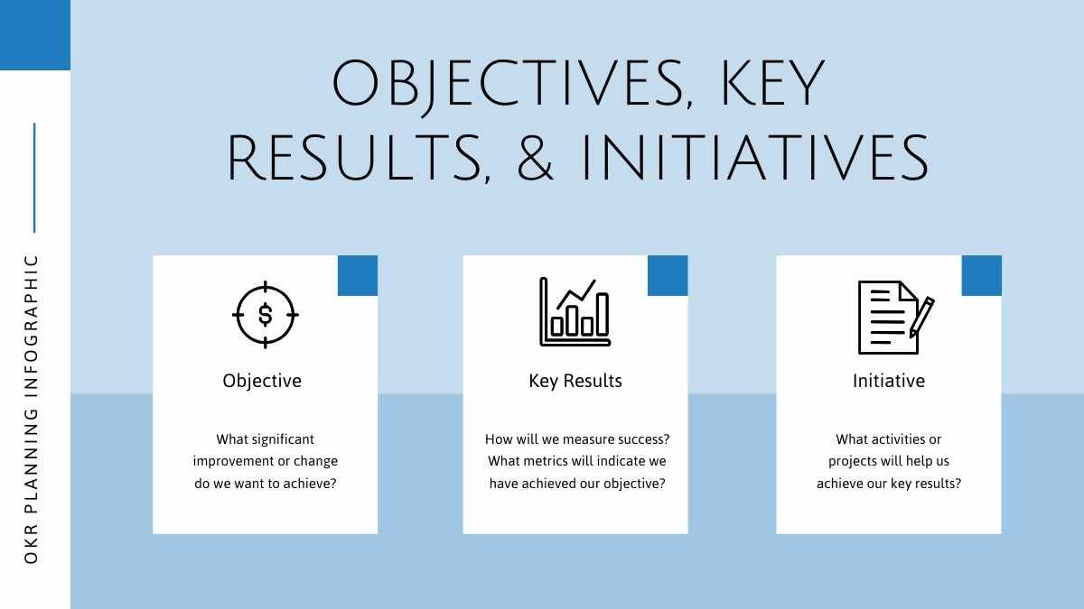 Simple Professional OKR Planning Infographic - slide 11