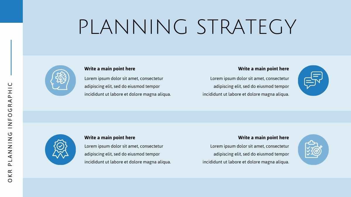 Simple Professional OKR Planning Infographic - diapositiva 4