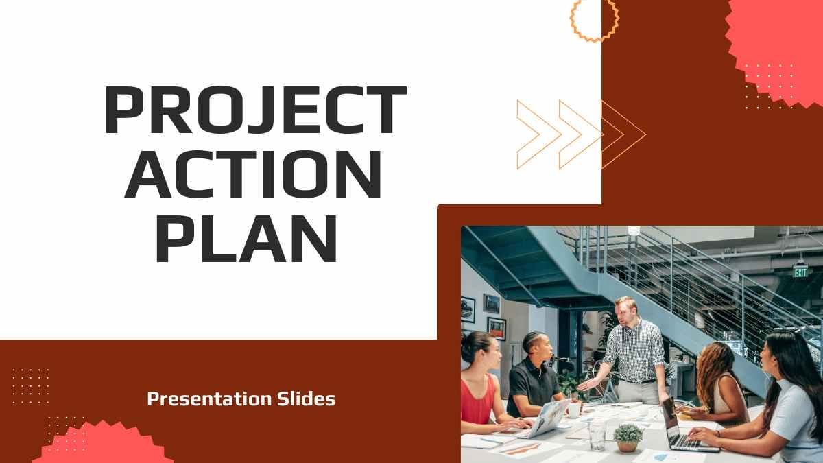 Simple Project Action Plan Slides - slide 1