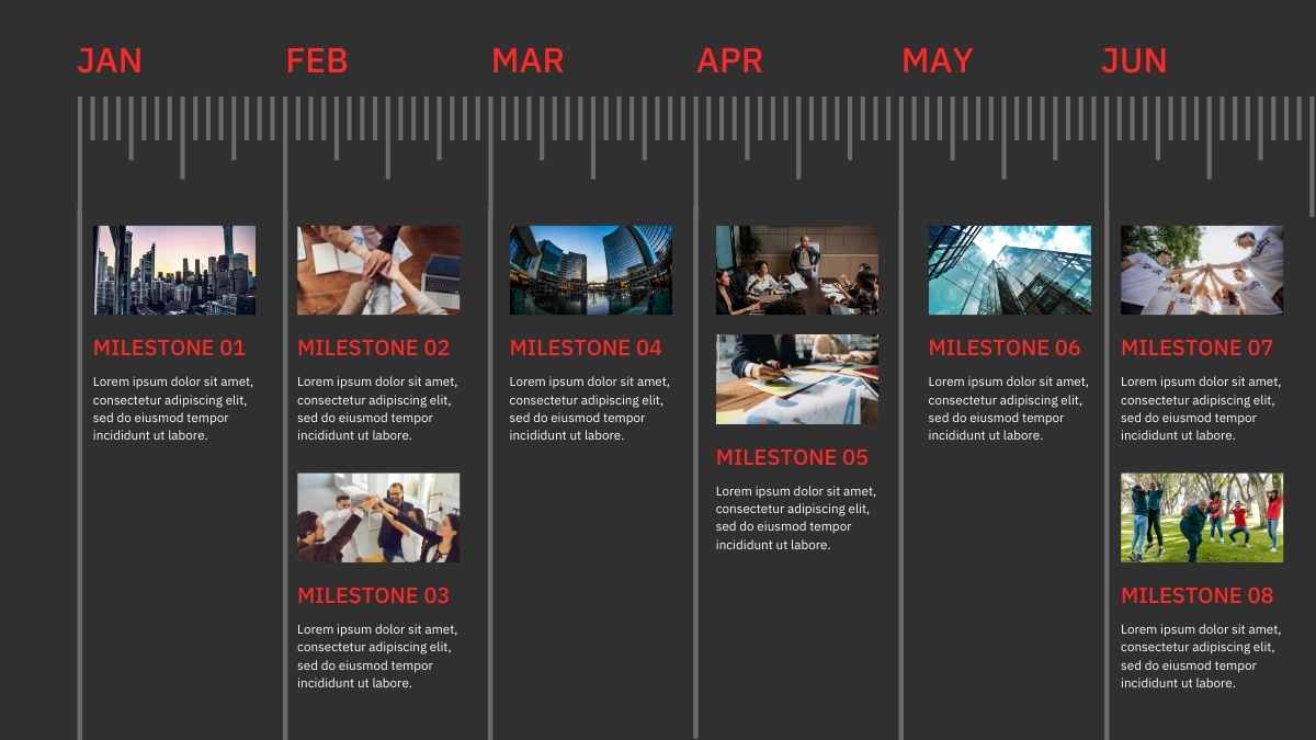 Infografis Sederhana Rencana Proyek dan Milestone - slide 3