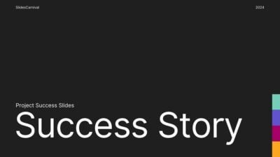 Simple Project Success Story Slides