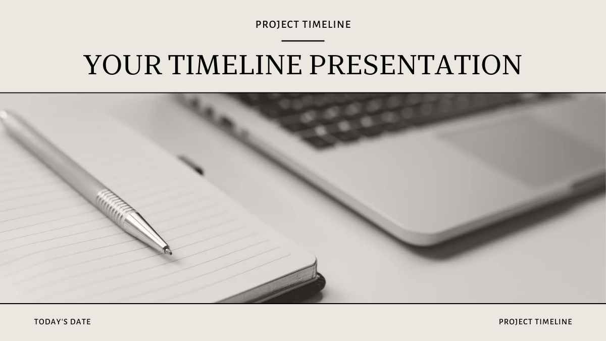 Simple Project Timeline Slides - slide 1