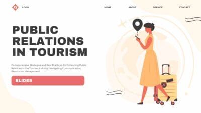 Simple Public Relations In Tourism Slides