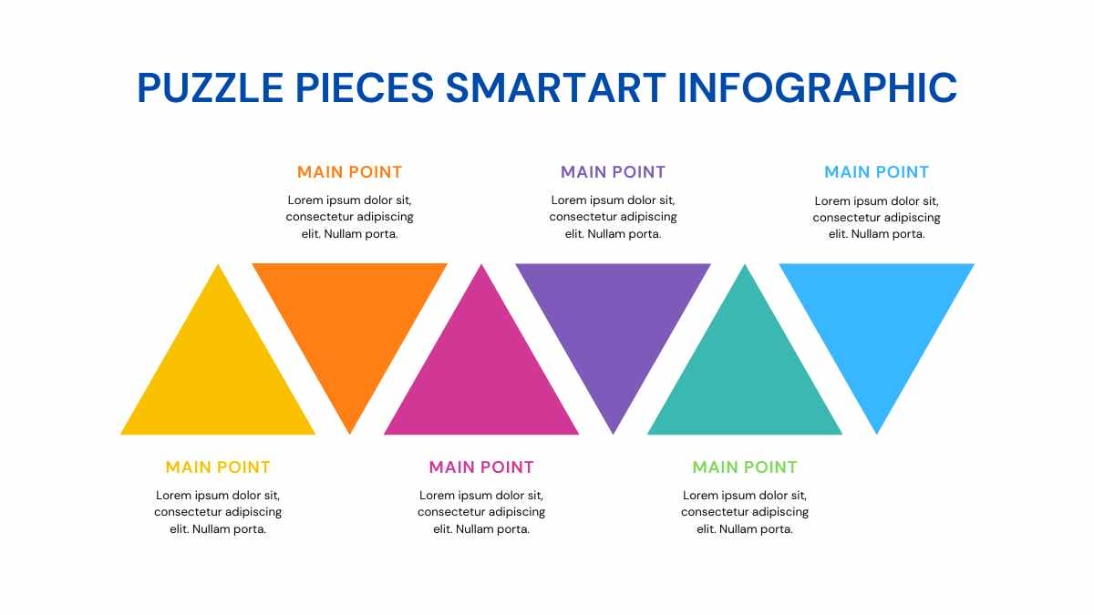 Simple Puzzle Pieces SmartArt Infographic - slide 3