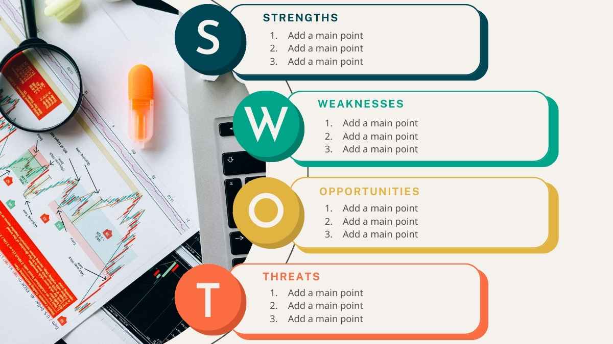 Simple Puzzle SWOT Analysis Slides for Business - slide 12