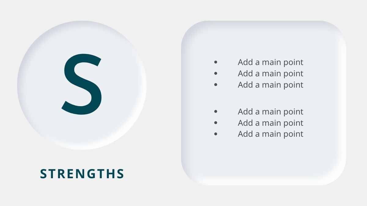 Simple Puzzle SWOT Analysis Slides for Business - diapositiva 7