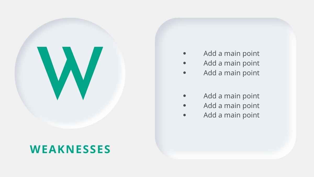 Simple Puzzle SWOT Analysis Slides for Business - slide 8