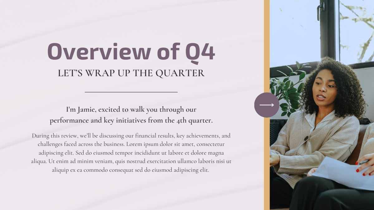 Simple Quarterly Business Review Slides - slide 3