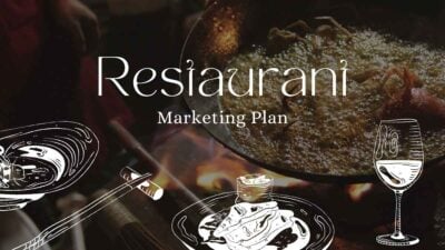 Minimalist Restaurant Marketing Plan Slides