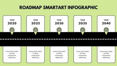 Simple Roadmap SmartArt Infographic