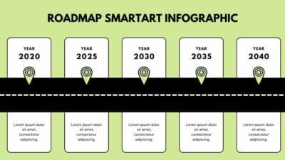 Simple Roadmap SmartArt Infographic