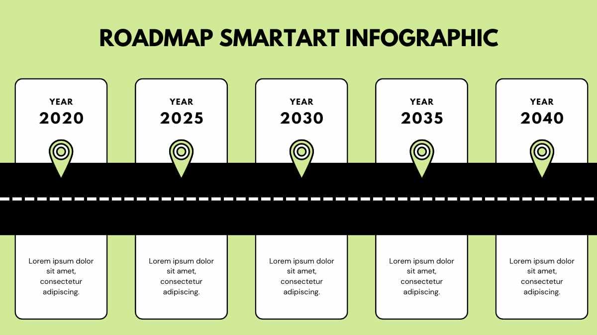 Simple Roadmap SmartArt Infographic - slide 1