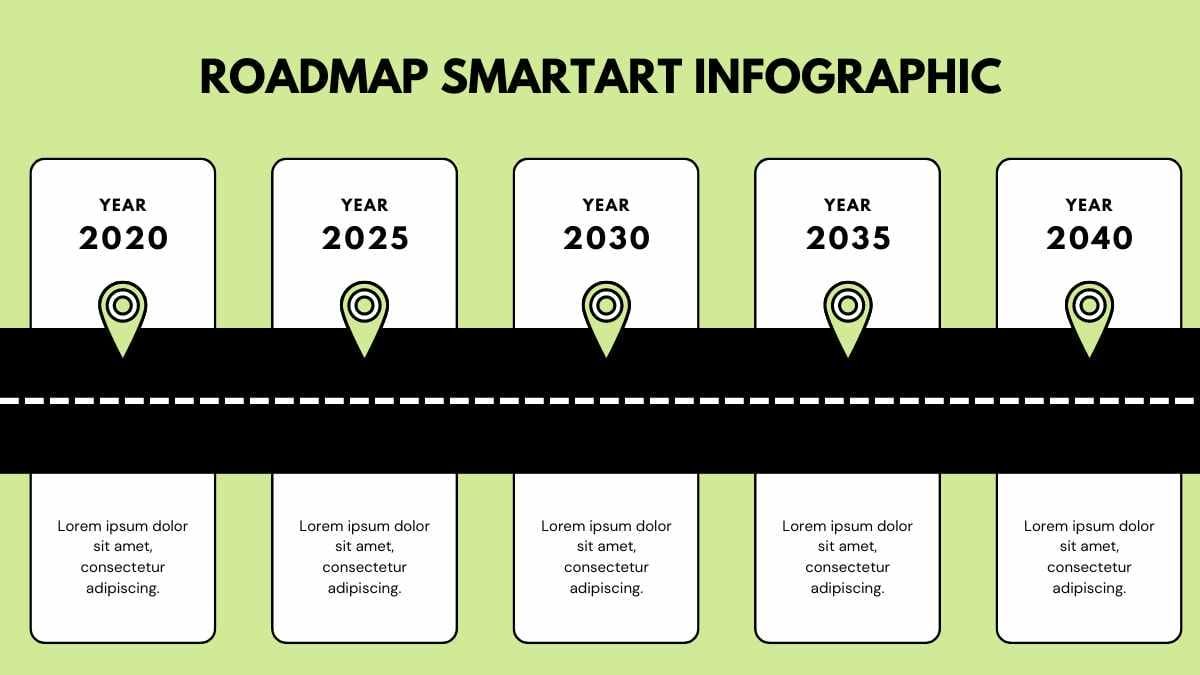 Simple Roadmap SmartArt Infographic - slide 1