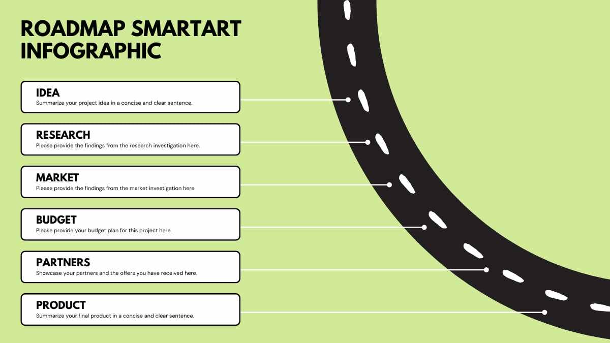 Simple Roadmap SmartArt Infographic - slide 2