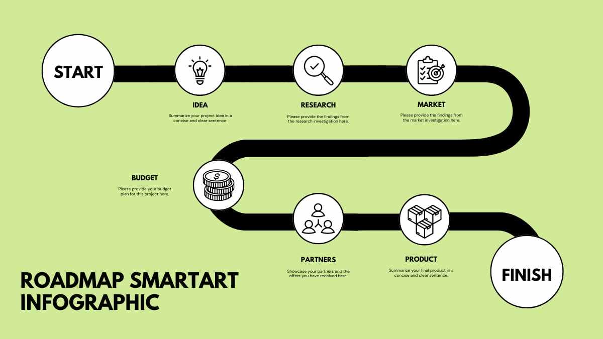 Simple Roadmap SmartArt Infographic - slide 4