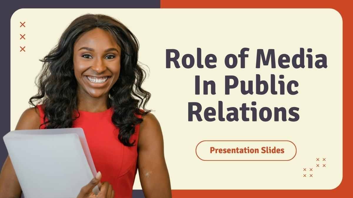 Simple Role of Media In Public Relations Slides - slide 1