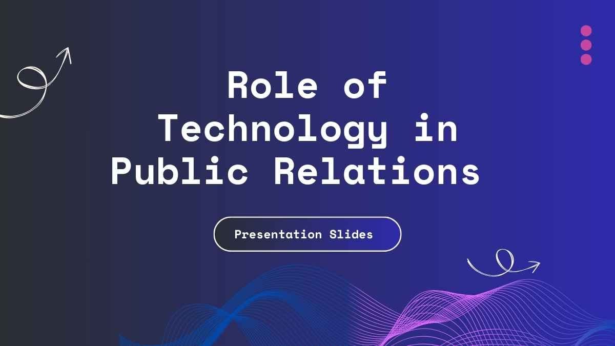 Simple Role of Technology In Public Relations Slides - slide 1