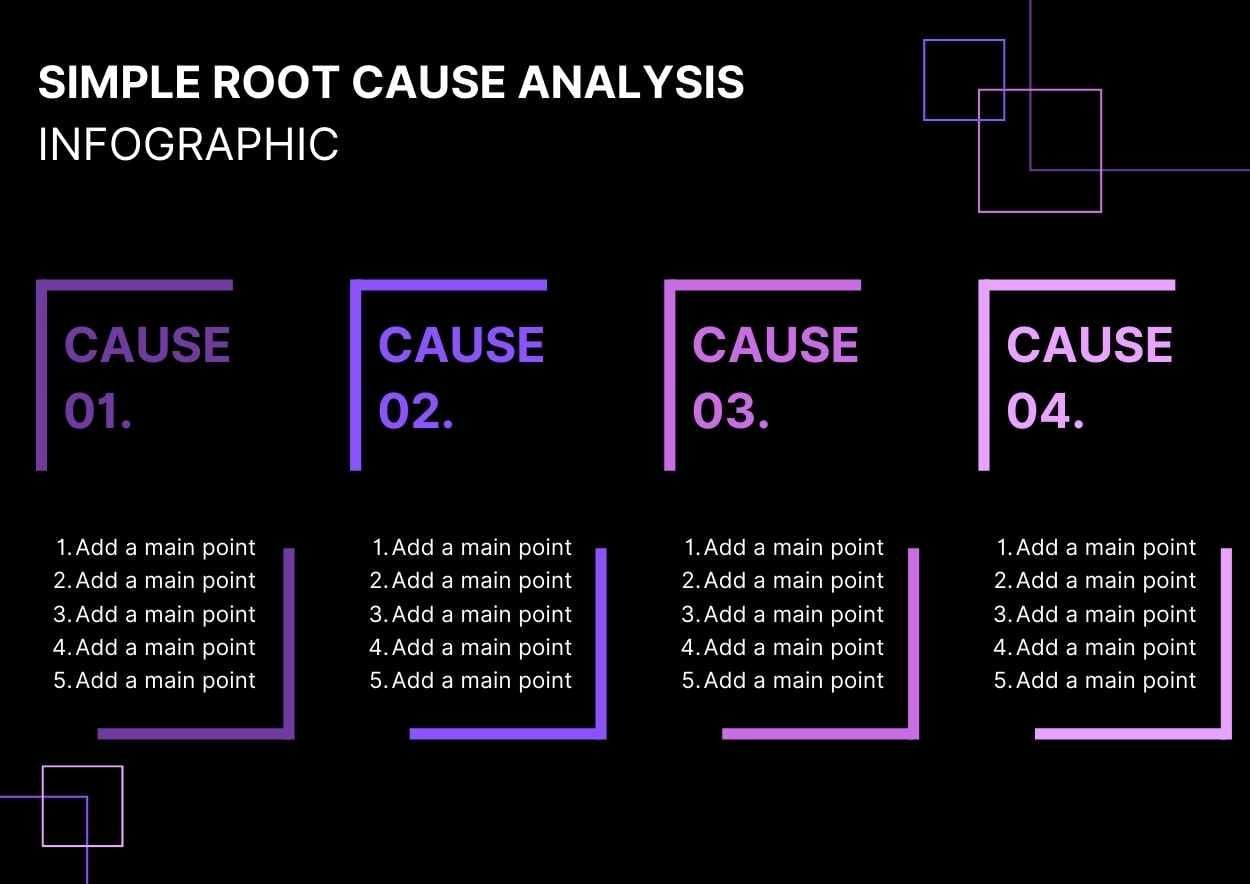 Simple Root Cause Analysis Infographic - slide 2