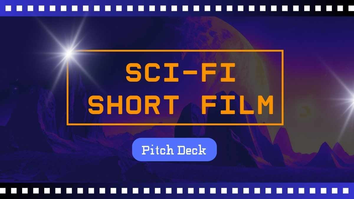 Simple Sci-fi Short Film Pitch Deck - slide 1