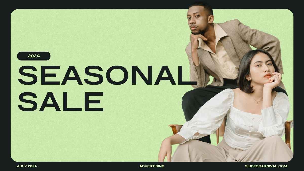 Simple Seasonal Sale Advertising Proposal Slides - slide 1