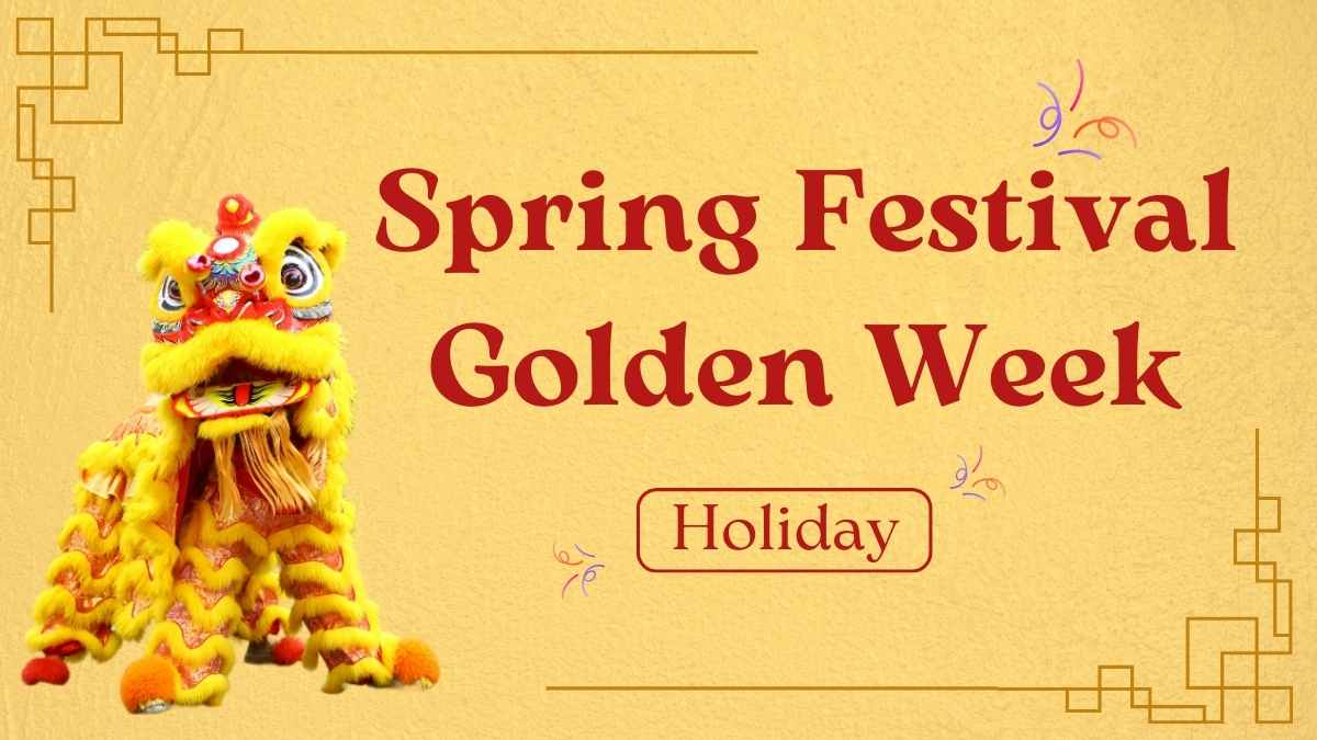 Simple Spring Festival Golden Week Holiday - slide 1