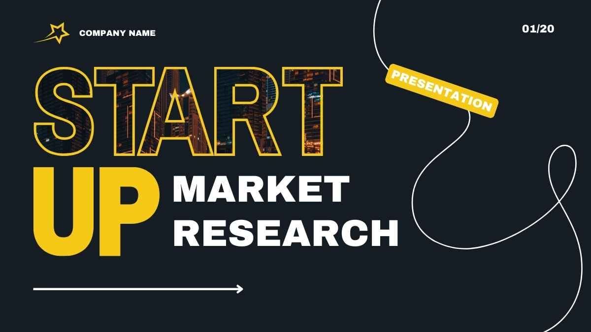 Simple Startup Market Research Slides - diapositiva 1