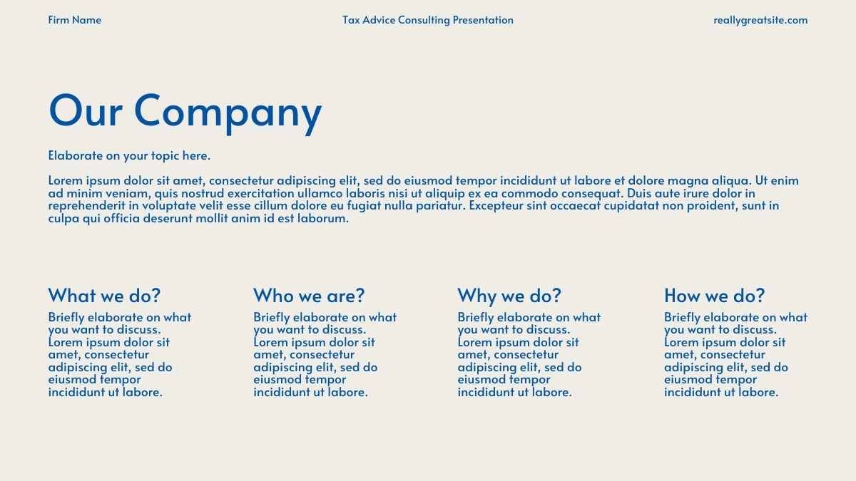 Simple Tax Advice Consulting Slides - slide 5