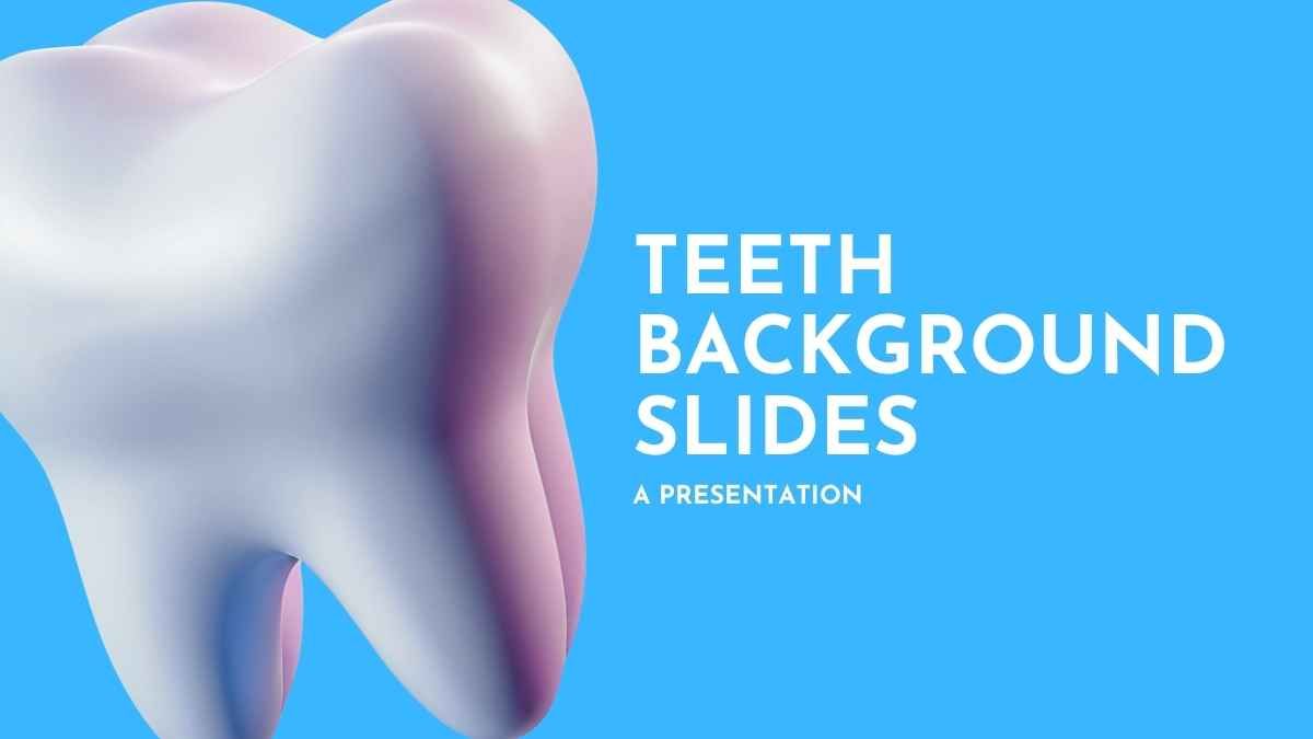 Simple Teeth Background Slides - slide 1