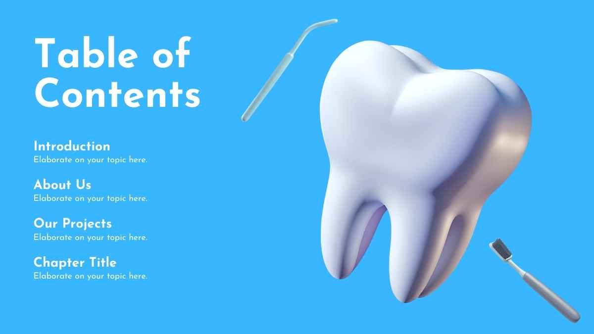 Simple Teeth Background Slides - slide 2