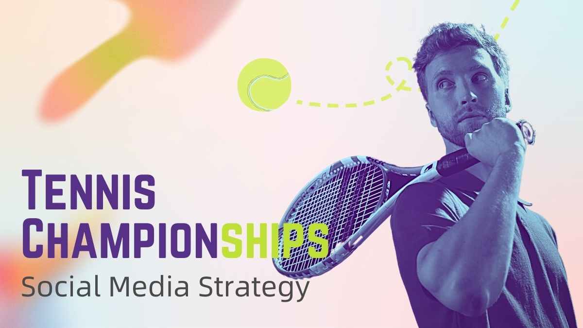 Simple Tennis Championships Social Media Slides - slide 1