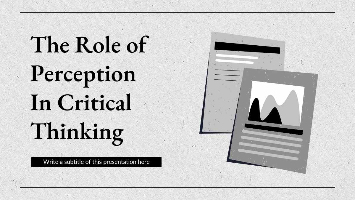 Simple The Role of Perception In Critical Thinking Slides - slide 1