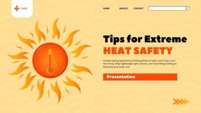 Slides Carnival Google Slides and PowerPoint Template Simple Tips for Extreme Heat Safety 1