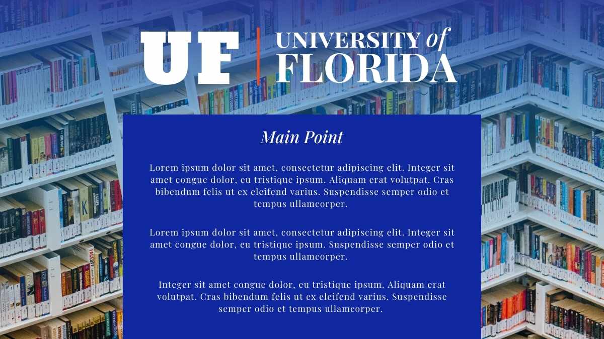 Simple University of Florida Background Slides - slide 10