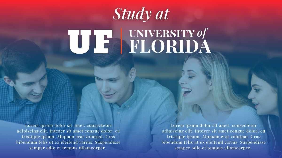 Simple University of Florida Background Slides - slide 14