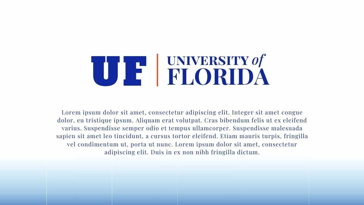 Simple University of Florida Background Slides - diapositiva 2