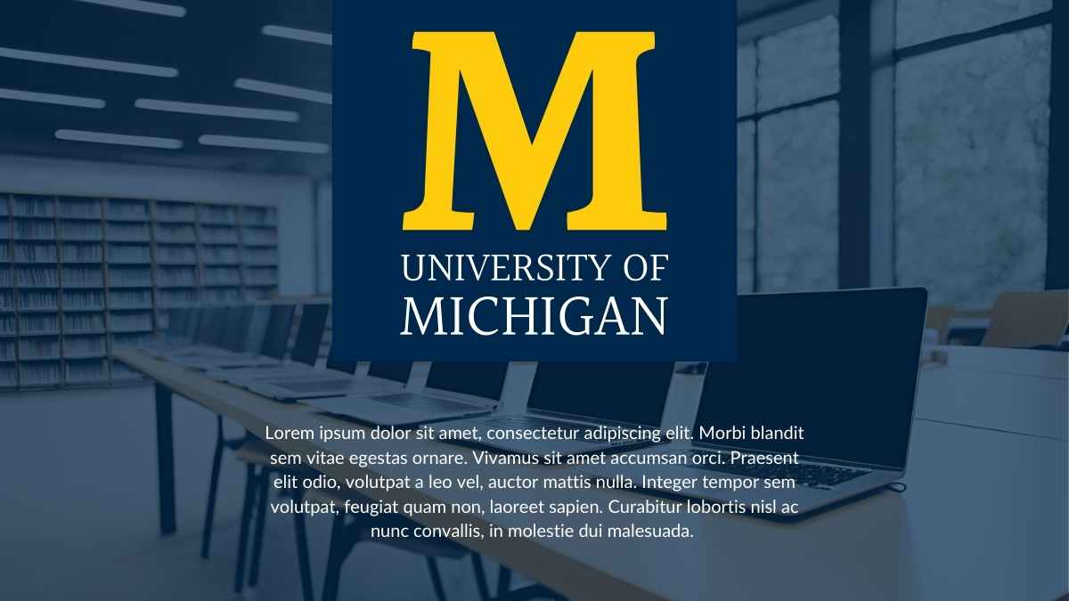 Simple University of Michigan Slides - slide 2