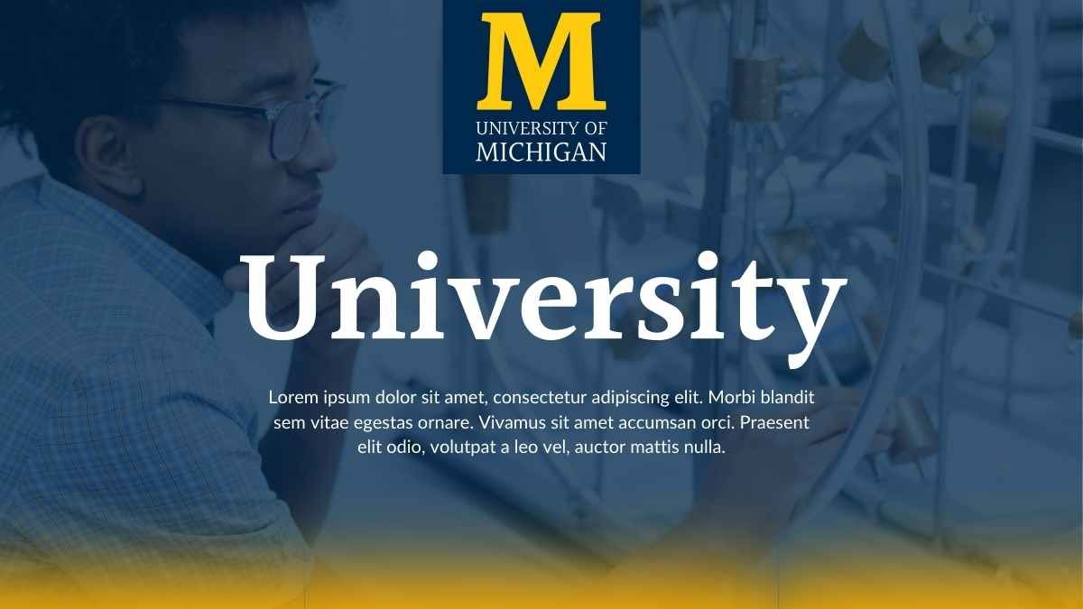 Simple University of Michigan Slides - slide 7