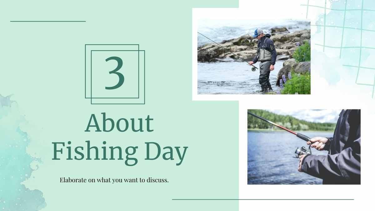 Simple Watercolor All About Go Fishing Day - slide 12