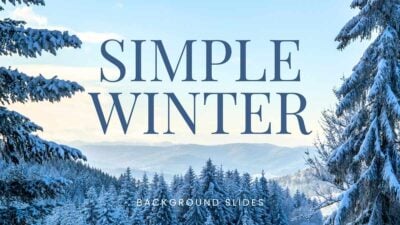 Simple Winter Background Slides