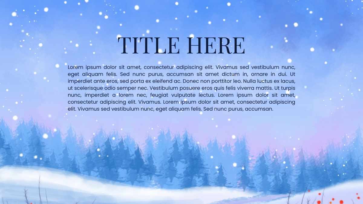 Simple Winter Background Slides - slide 12