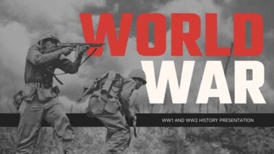 Simple World War 1 and 2 Slides