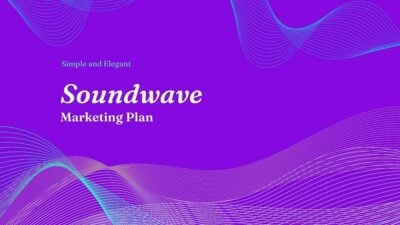 Simple and Elegant Soundwave Marketing Plan Minimal Business Slides