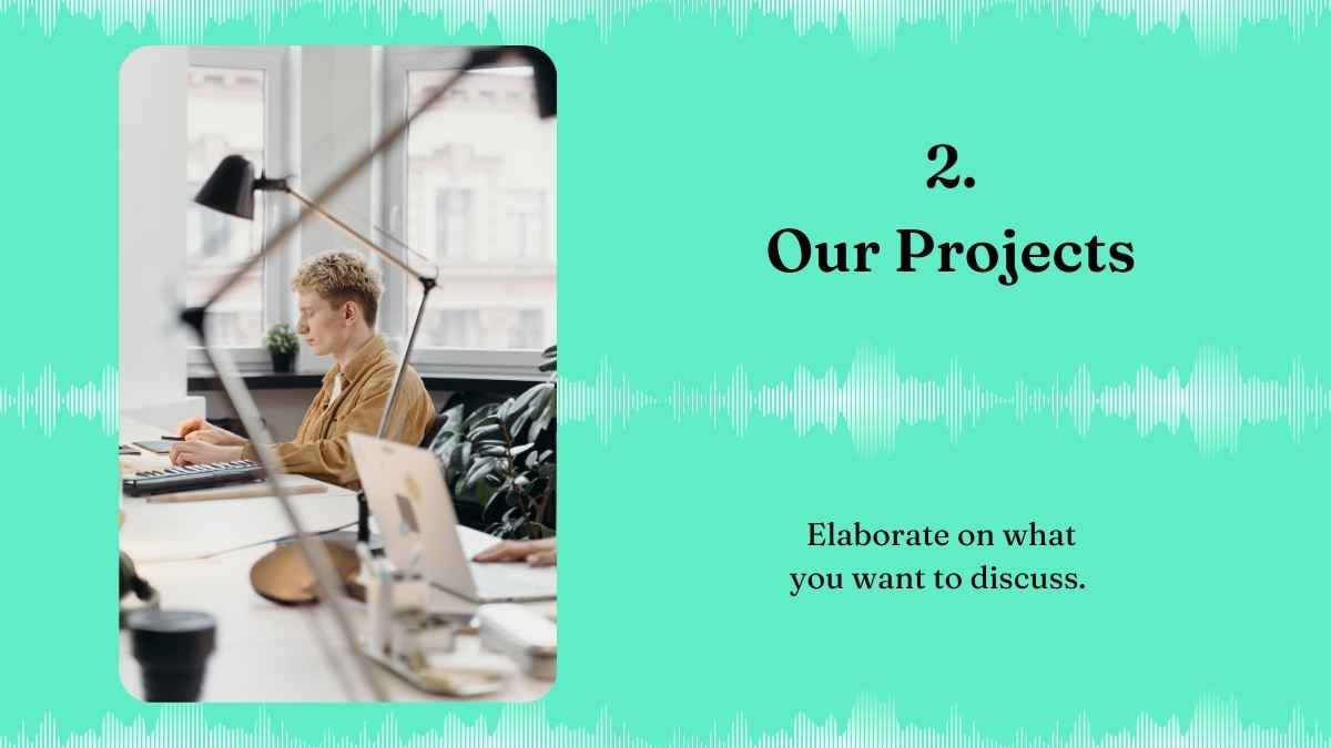 Simple and Elegant Soundwave Marketing Plan Minimal Business Slides - slide 12