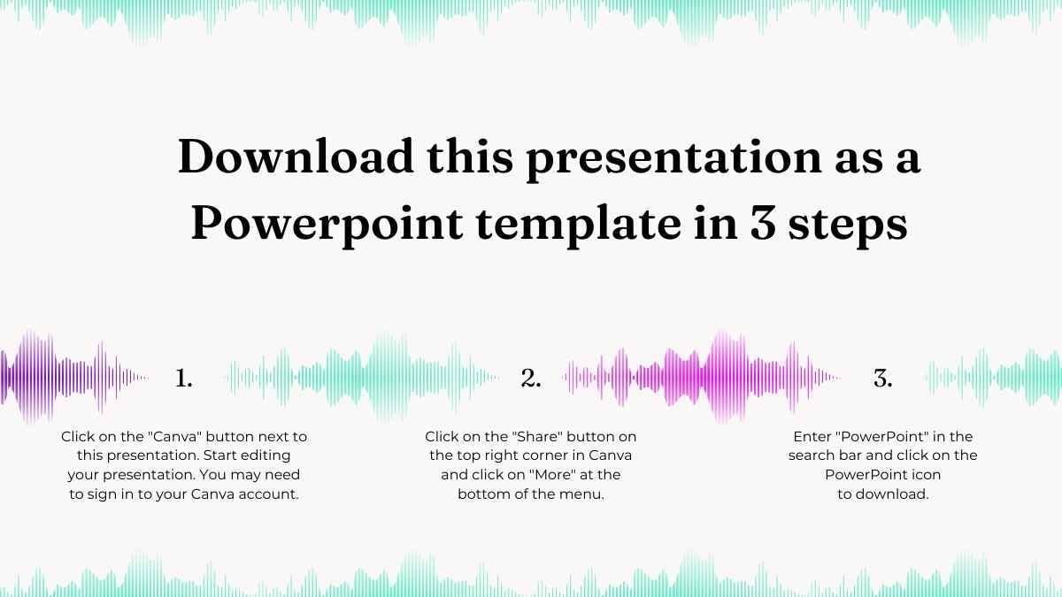 Simple and Elegant Soundwave Marketing Plan Minimal Business Slides - slide 3