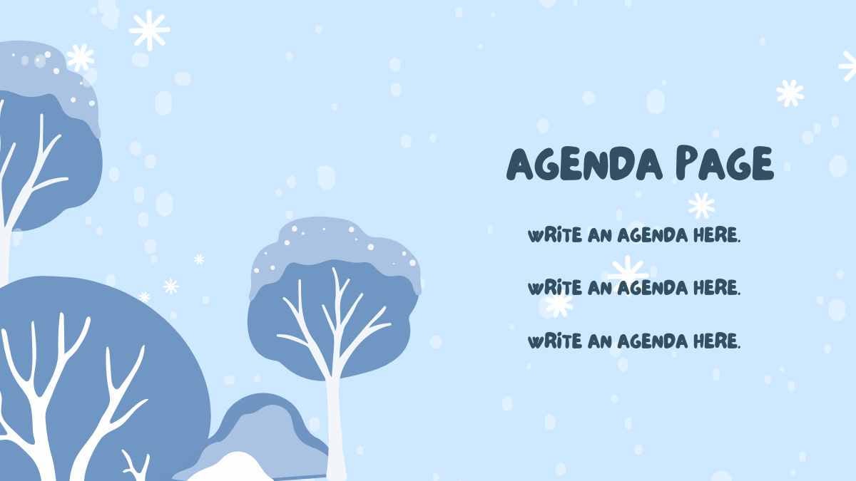 Snowy Background Slides - slide 3