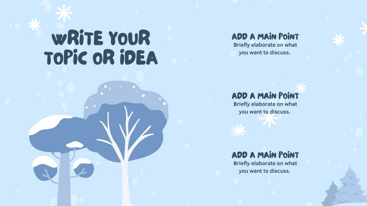 Snowy Background Slides - slide 5